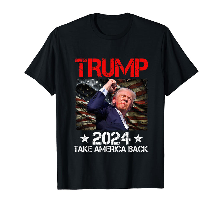 Trump Fist Pump Shot At Trump 2024 Trump Survives Rally T-Shirt