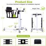 Upgrade-Electric Transfer Lift Wheelchair for Home,Portable Patient Lift for Car,Folding Patient Lift Transfer Chair,Handicap Shower Chair Aid,Commode Toilet Transfer Chairs for Seniors