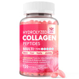Hydrolyzed Collagen Peptides for Women 2000mg Liposomal Form Type I, II, III, V, X for Optimal Absorption - Multi Collagen Pills with Hair, Skin and Nails Vitamins, Collagen Supplements 120 Softgels