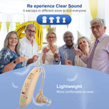 Hearing Aids, Hearing Aids Amplifier with Noise Cancelling for Hearing Loss,Ear Hearing Assis,Behind The Ear Sound Amplifier