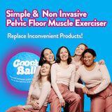 Cooch Ball Kegel Exercise Products for Women, 3 Mins Daily Exercise Pelvic Floor Muscle Trainer, Kegel Exerciser, Pelvic Floor Trainer, Pelvic Floor Strengthening Device Women. 5” Physio Ball