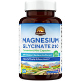 Vitalitown Magnesium Glycinate, Non Buffered, 210mg Elemental Magnesium, Maximum Absorption, Bone & Muscle, Restful Sleep, 120 Vegan Capsules, Non-GMO