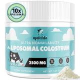 Liposomal Bovine Colostrum Supplement 2500mg - Grass Fed Colostrum Powder for Immune, Gut, Muscle, Hair, Skin & Wellness - Ultra Bioavailable, 100% Pure, Natural IgG, Easy to Mix (60 Servings)