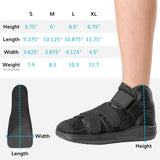 BraceAbility Closed Toe Medical Walking Shoe - Lightweight Broken Toe Cast Boot, Fractured Foot Brace for Metatarsal Stress Fracture, Post-op Bunion, Hammertoe Recovery - For Men or Women (L)