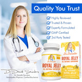 Royal Jelly by Dr. Danielle, Best Royal Jelly Supplement, 500mg 120 Capsules