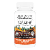 Host Defense Breathe* Capsules - Immune & Respiratory Support Mushroom Supplement - Herbal Lung Health Supplement with Chaga, Reishi & Cordyceps - 60 Capsules (30 Servings)*