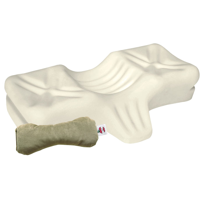 Therapeutica Pillow, Lite Orthopedic Support (Less Firm) – Large & Core Products MicroBeads Dry Eye Compress Moist Heat Pack Bundle