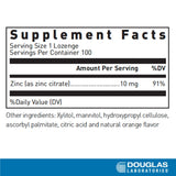 Douglas Laboratories Zinc Lozenges | Support for Immune Function* | 100 Lozenges | Natural Orange Flavor