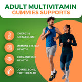 Zaytun Vitamins Halal Adult Multivitamin Gummies for Men, Women, Complete Everyday Nutritional Support with Biotin, Vegan, Natural Fruit Flavors, Non-GMO, Made in USA - Halal Vitamins