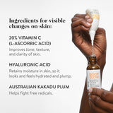 goop Beauty 20% Vitamin C + Hyaluronic Acid Serum | Improves Tone, Texture, & Hydration | L-ascorbic Acid and Hyaluronic Acid | Paraben and Silicone Free | 1 fl oz