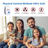 10 Pack Ultrasonic Pest Repeller, Mice Repellent Plug in Ultrasonic Insect Repellent Electronic Indoor Pest Control for Bugs Roaches Insects Spiders Mice Mosquitoes Flies, Ants Repellent for Home