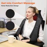 WERTYI Electric Neck Massager, Neck and Back Massager with Heat, Shiatsu Massage Pillow for Neck, Back, Shoulder, Muscle Pain Relief, Office & Home & Car Use, Ideal Gifts for Parents