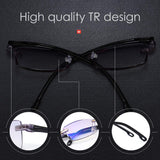 TERAISE Rimless Reading Glasses Fashion Diamond Cut Edge Design Anti-blue Lens Spectacle Readers for Men (2.25 x)