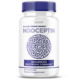 Nooceptin Brain Supplement - Official Formula - Nooceptin Advanced Formula Nootropic Supplement for Kids and Adults - Extra Strength Memory, Cognitive Support Brain Pills Powder Reviews (60 Capsules)