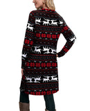 OFEEFAN Long Sleeve Dress for Women Christmas Dresses for Women Sweater Dress Deer XL