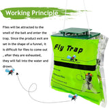 8 Pack Fly Bag with Bait, Fly Traps Outdoor, Effective Fly Killer, Hanging Mosquito Catcher for Indoor/Outdoor Family Farm, Orchard