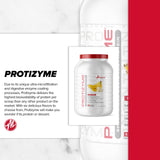 Metabolic Nutrition, Protizyme, 100% Whey Protein Powder, High Protein, Low Carb, Low Fat Whey Protein, Digestive Enzymes, 24 Essential Vitamins and Minerals, 4 Pound, 52 Servings