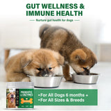 Probiotic for Dogs, Probiotic Chews for Dogs with Digestive Enzymes, Dog Probiotics for Yeast, Itchy Skin and Itchy Ears, Freshen Breath, Support Bowel, Immune, Digestive Health