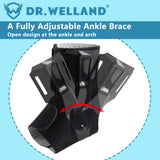 Dr.Welland Ankle Brace with Side Stabilizers -Adjustable Ankle Support for Sprains, Sports Injuries, Plantar Fasciitis, Injury Recovery, Best Ankle Support for Running, Basketball, Volleyball (Small)