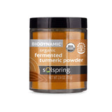 Dr. Mercola Solspring Biodynamic Organic Fermented Turmeric Powder, 2.40 Oz. (50 Servings per Container), Non GMO, Gluten Free, USDA Organic, Demeter Certified
