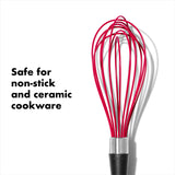 OXO Good Grips 9-Inch Silicone Whisk - Red