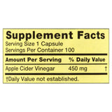 Spring Valley Apple Cider Vinegar Capsules, 100 Count + Luall Sticker