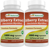 Best Naturals Bilberry 1000 Mg 90 Capsules (90 Count (Pack of 2))