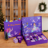 Advent Calendar 2023 for Girls - 24 Days Surprise Christmas Mermaid Gift Box - Christmas Countdown Kids Advent Calendars - Mermaid XMAS Gifts Including Hair Accessories, Fidget Toys