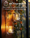 Homemory Timer Tea Lights Candles Battery Operated Candles with 6H Timer, Auto On Daily, Flameless LED Tealight Votive Candles for Table Centerpieces, Lantern, Holiday Decor, Built-in Timer, 12-Pack