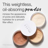 RMS Beauty Hydra Setting Powder - Talc Free Powder Makeup, Soft Focus Finishing Powder, Oil Absorbing Powder for Face, Blurring, Setting, & Pore Minimizer