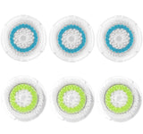 Facial Cleansing Brush Heads,Face Brush Head Replacements Compatible with Clarisonic Mia 1, Mia 2, Mia Fit, Alpha Fit, Smart Profile Uplift,Deep Pore and Sensitive（6 Pack）