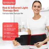 Red Light Therapy for Body, Infrared Light Therapy for Shoulder Waist Muscle Pain Relief, Upgraded 3 in 1 Led Beads, 660nm&850nm Near Infrared Light Therapy Belt Wrap Timer Remote Control