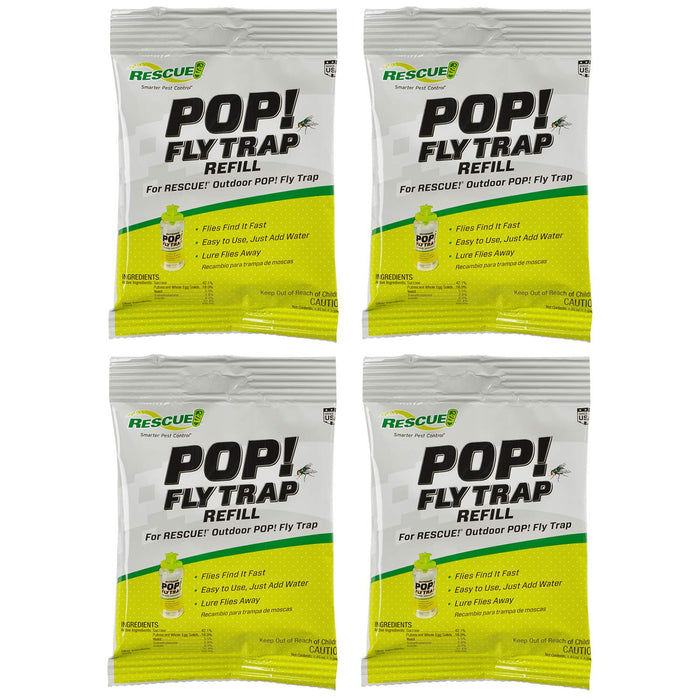 RESCUE! POP! Fly Trap Bait Refill – Outdoor Use – 4 Pack