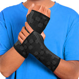 Sparthos Wrist Support Sleeves (Pair) – Compression Wrist Brace for Men and Women - Carpal Tunnel Tendonitis Arthritis Pain Relief Wrist Pain Strains Sprains Bursitis Improve Circulation (Black-L)