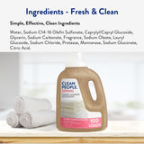 Clean People Liquid Laundry Detergent - Recyclable Packaging, Non-Toxic, Stain Fighting - Ultra Concentrated, Laundry Soap - Spring Scent, 50 fl oz…