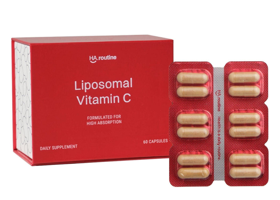 Haroutine Liposomal Vitamin C Capsules - 1200mg per Serving, High Absorption Vegan Vitamin C Capsule, Powerful Antioxidant Supplement for Immune Support, Collagen Booster & Healthy Aging