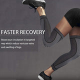 Full Leg Sleeves Long Compression Leg Sleeve Knee Sleeves Protect Leg, for Man Women Basketball, Arthritis Cycling Sport Football, Reduce Varicose Veins and Swelling of Legs