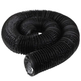 3 Inch 16.5 Feet Dryer Vent Hose, Non-Insulated Flexible PVC Air Duct Aluminum Ducting, Heavy Duty 4 Layer HVAC Ventilation Air Hose with 2 Clamps for Grow Tents, Dryer Rooms,Kitchen, Fan Filter