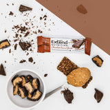 Extend Nutrition Sugar Free Keto Bars, Perfect Diabetic Snacks for Adults and Kids, High Protein Bars for Hunger Control & Steady Energy, Low Carb, Keto Friendly, Chocolate Peanut Butter, 12 Count