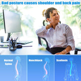 Kizu Spine Posture Corrector for Women，Adjustable Back Posture Corrector Back Support for Men，Relieve Mid and Upper Spine, Neck, Shoulder, Clavicle and Back Pain (M (99-143lb))