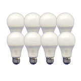 Teklectric - Soft White LED Light Bulb 3000K 8W 720 Lumens - 60 Watt Equivalent - A19 L.E.D. Light Bulb (8, 8 Watts)