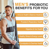 Probiotics for Men, Men Care Supplement, Gut health for men, 500 Billion CFUs & 12 Strains, Mens probiotic with Turmeric, Cranberry, Goji, for Digestive, Immune & Bloating Health, 30-Days Supply