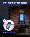 DEEZEE Bug Zapper Outdoor， 4200V Mosquito Zapper Indoor，20W Electric Fly Zapper ，Insect Zapper&Mosquito Killer lamp for Home, Patio, Kitchen, Backyard, Camping, Plug-in