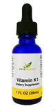 Herb-Science Vitamin K1 Drops - Pure Cold-Processed VIT K1 & Safflower Oil Supplement - Supports Blood, Bone, Skin Health - Drops for Oral & External Use - No Alcohol, Vegan, 1 Fl oz, 36 Servings