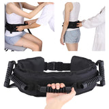 Transfer Sling for Lifting Seniors, Transfer Belt with Handles, FSA HSA Eligible, Gait Belt with Foam Padded Elderly Safety Lifting Aids in Home Bed Patient Transfer Aid for Disabled (Black)