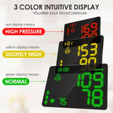 Wrist Blood Pressure Monitor -Bp Monitor, Automatic Blood Pressure Cuff Wrist 13.5-19.5 cm, High Accuracy, Backlit LCD Screen - 2 * 99 Sets of Memory for Home/Travel/Office Use