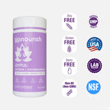 UpNourish Organic Ashwagandha Saffron Supplements with Probiotics - Stress Relief, Mood Enhancer, Calm Happy Pills Support Fatigue Focus Clarity with L-Theanine, Rhodiola, 30 Vegan Capsules
