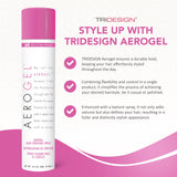 TRI Aerogel Hairspray - Non-Toxic Hair Finishing Spray for Styling, Volumizing and Holding Curly Hair with Flexible Hold - For Women and Men - Pack of 4 (10.5 oz)