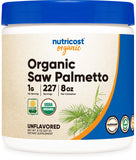Nutricost Organic Saw Palmetto Powder 8oz - Certified USDA Organic Saw Palmetto, Gluten Free