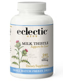 Eclectic Institute Raw Freeze-Dried Non-GMO Milk Thistle | with Silymarin for Liver Support - Detox, Cleanse & Maintain | 240 CT